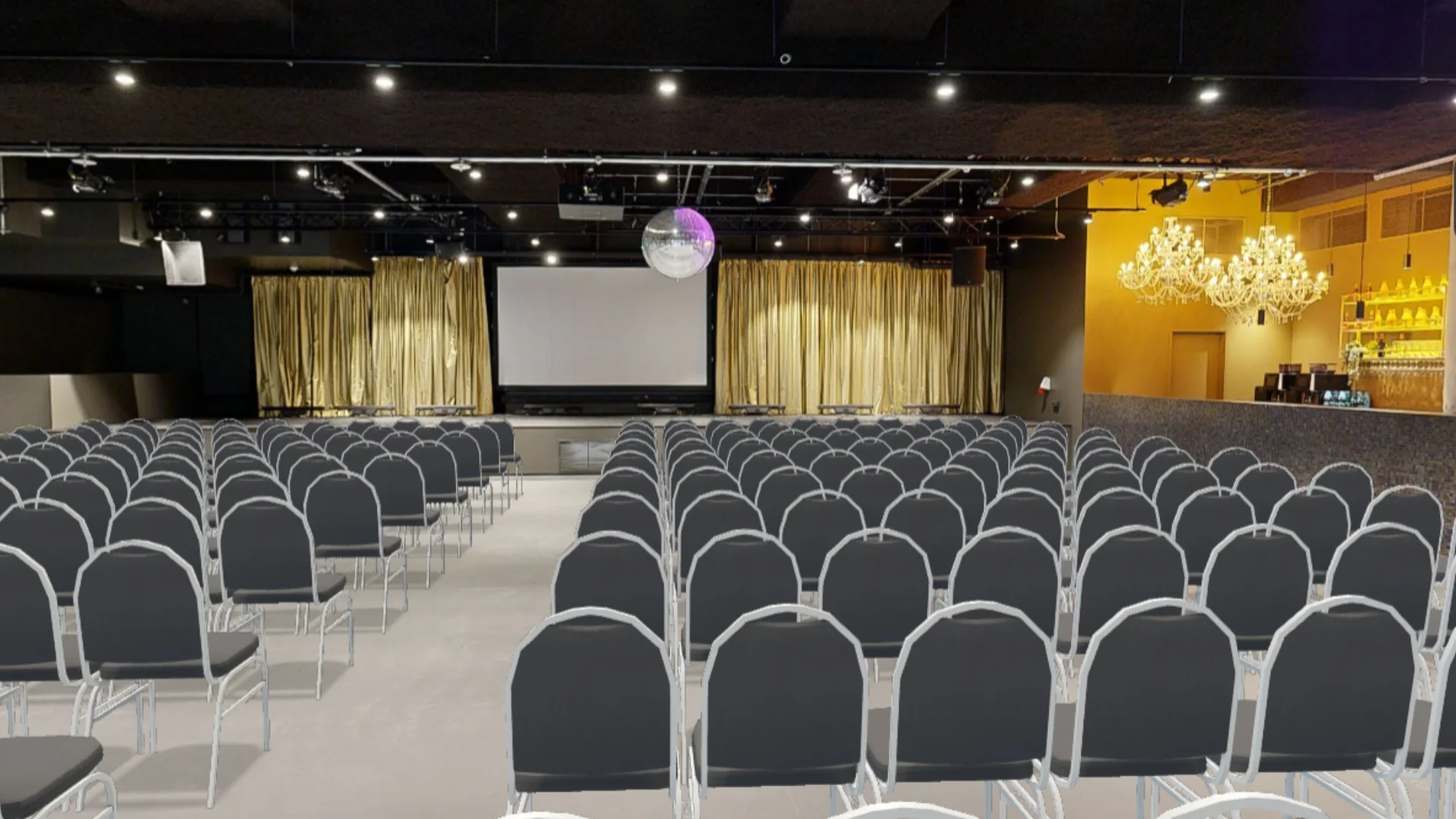 Die Music Hall bestuhlt
