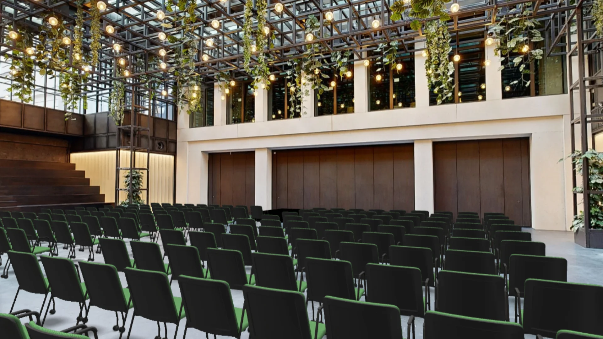 Der Wintergarten bestuhlt